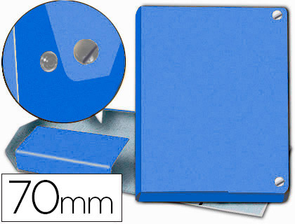 carpeta de proyectos 70 mm, azul