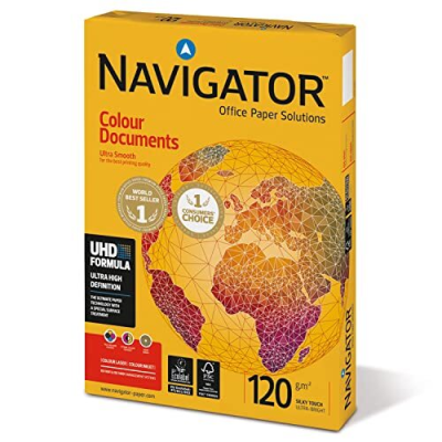 PAQUETE 250 HOJAS PAPEL NAVIGATOR A4 120 GR