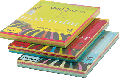 PAQUETE 200 HOJAS A-4 SURTD.4 COLOR.FUERTES 80 GR