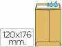  120x176 mm, papel kraft marrón 60 g/m²