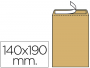  140x190 mm, papel kraft marrón 60 g/m²