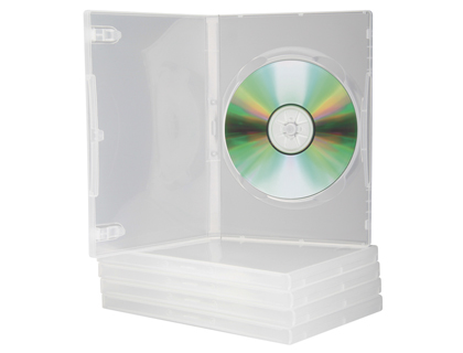 Pack 5 cajas transparentes para DVD