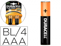 Blister 4 pilas recargables Duracell AAA de 750 mAh