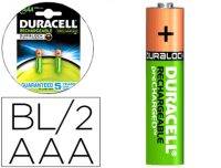 2 Pilas recargable Duracell StayCharged de alta capacidad AAA