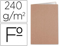 Subcarpeta bic liderpapel folio kraft interior blanco 240g/m2