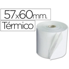 Rollos papel térmico 57x60 envase de 10 unid