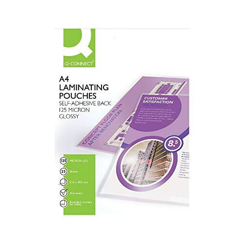 Caja 25 bolsas para plastificar Din A4 autoadhesivas, 303 × 216 mm, 125 µ Caja 25 bolsas para plastificar Din A4 autoadhesivas, 303 × 216 mm, 125 µ