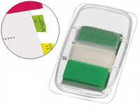 50 Índices de plástico marcapáginas verdes