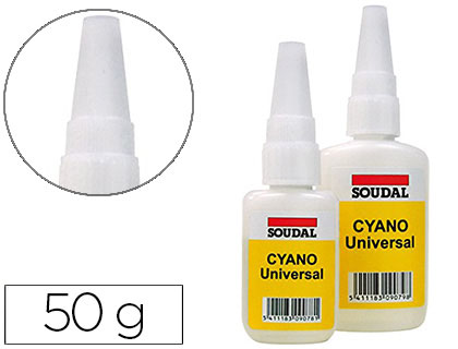 Adhesivo cianoacrilato formato ahorro Soudal Cyano