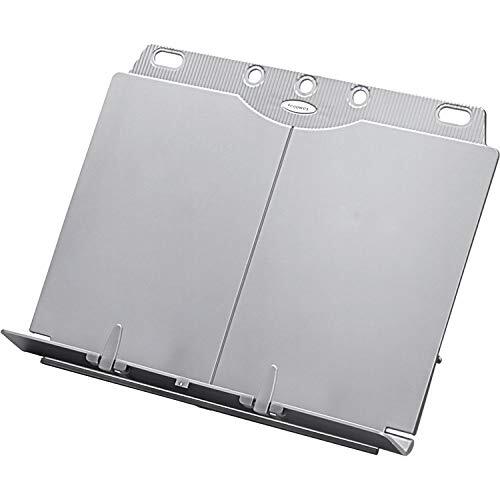 Atril para libros, con pata y base plegables, y clips sujetahojas ajustables