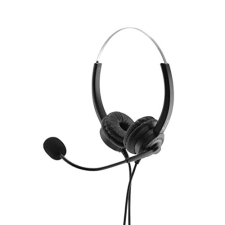 Auricular estéreo con cable, micrófono y control de volumen - MediaRange 813101