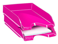 Bandeja apilable de sobremesa folio rosa