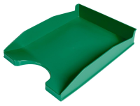 Bandeja portadocumentos sobremesa de plástico opaco verde