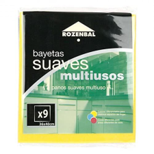 Bayetas amarillas multiusos de 36x40 cm, envase 9 bayetas