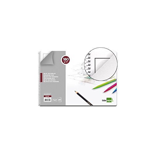 Bloc espiral dibujo lineal papel 130 g