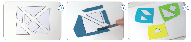 Hacer tangram magnético en casa Tangram magnético