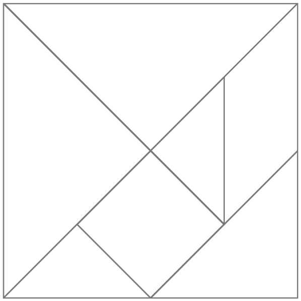 Plantilla para tangram