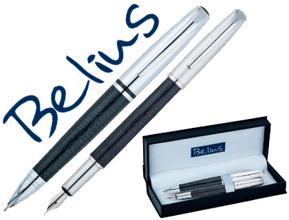 Set con bolígrafo y pluma Belius BB167 