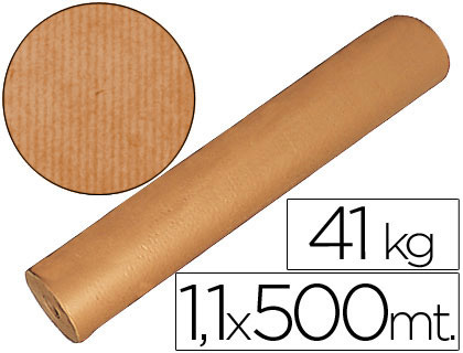 Bobina papel kraft marron 1,10 mt x 500 mts