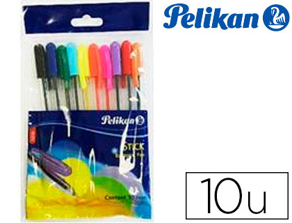 Boligrafos Pelikan Stick colores surtidos