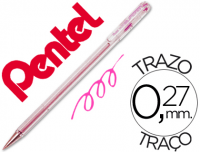 Bolígrafo punta fina Pentel Superb BK77 rosa