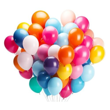 Bolsa 100 globos de látex para fiestas