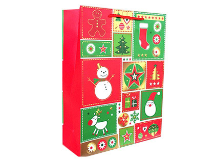 Bolsas de regalo para regalo con detalles navideños