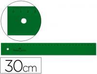 Regla Faber-Castell calidad dibujo técnico, verde 30 cm