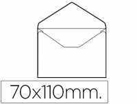 Caja 100 sobres para tarjetas visita de 70x110 mm