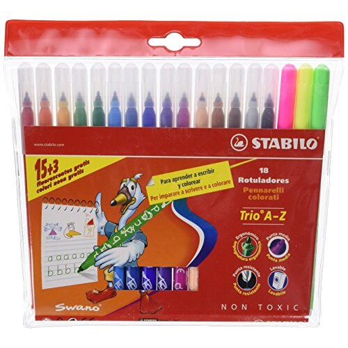 Caja 18 rotuladores Stabilo Trio Caja 18 rotuladores Stabilo Trio