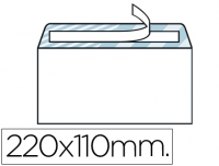 Caja 500 sobres 110x220 (DIN DL) sin ventana en papel blanco 90g
