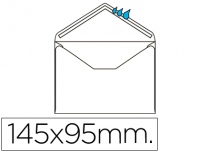 Caja 500 sobres blancos "mínimo normalizado" de 95x145 mm