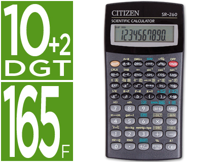 Calculadora científica Citizen SR-260N 10+2 dígitos