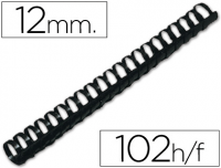 100 Canutillos plástico negros 12 mm para 102h