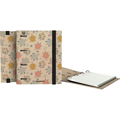 Carpeta 4 anillas ecológica A5 más recambio 90 h. recicladas 90 g - Unipapel Carpeta 4 anillas ecológica A5 más recambio 90 h. recicladas 90 g - Unipapel