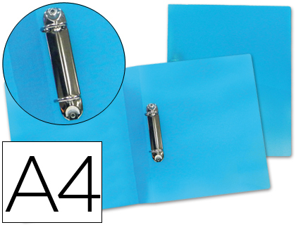 Carpeta de dos anillas mixtas de 25 mm Din A4 azul