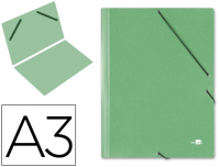 Carpeta para planos Din A3 Liderpapel de carton gofrado verde