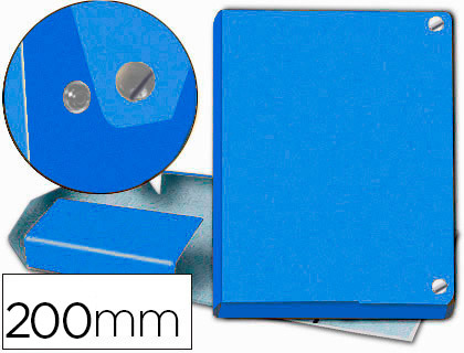 carpeta de proyectos 200 mm, azul