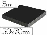 Carton pluma negro doble cara de 5 mm 50x70 cm