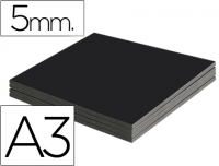 Carton pluma negro doble cara de 5 mm Din A3