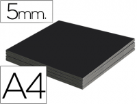 Carton pluma negro doble cara de 5 mm Din A4