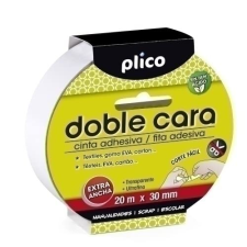 Cinta de doble cara Plico 20 m × 30 mm