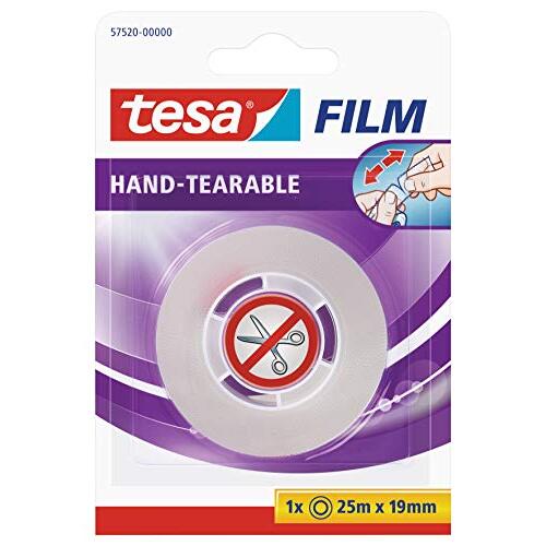 Cinta Tesafilm sin tijeras 25 m × 19 mm