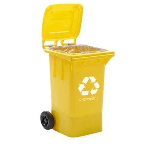 Cubo amarillo para recoger plásticos y envases. Oferta: 145.94 €