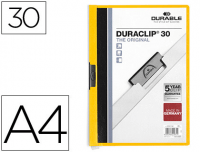 Dosier Durable Duraclip A4 para 30 hojas - amarillo