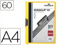 Dosier Durable Duraclip A4 para 60 hojas - amarillo
