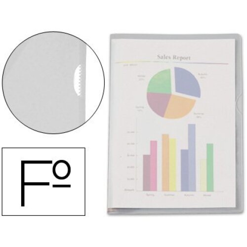 Esselte - Dosier con uñero, en plástico PVC de 180 µ de espesor, tamaño folio Esselte - Dosier con uñero, en plástico PVC de 180 µ de espesor, tamaño folio