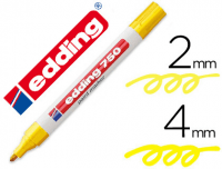 Edding 750, marcador opaco, punta redonda 2-4 mm, color amarillo