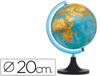 Esfera terrestre con luz de 20 cm de diámetro