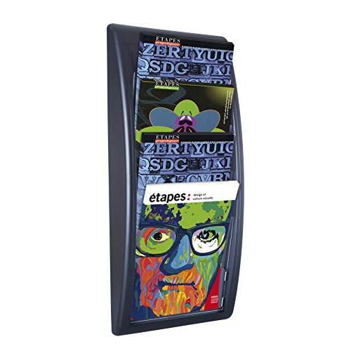 Fast Paperflow - Expositor mural A4, 65×29×95 cm, color negro Fast Paperflow - Expositor mural A4, 65×29×95 cm, color negro
